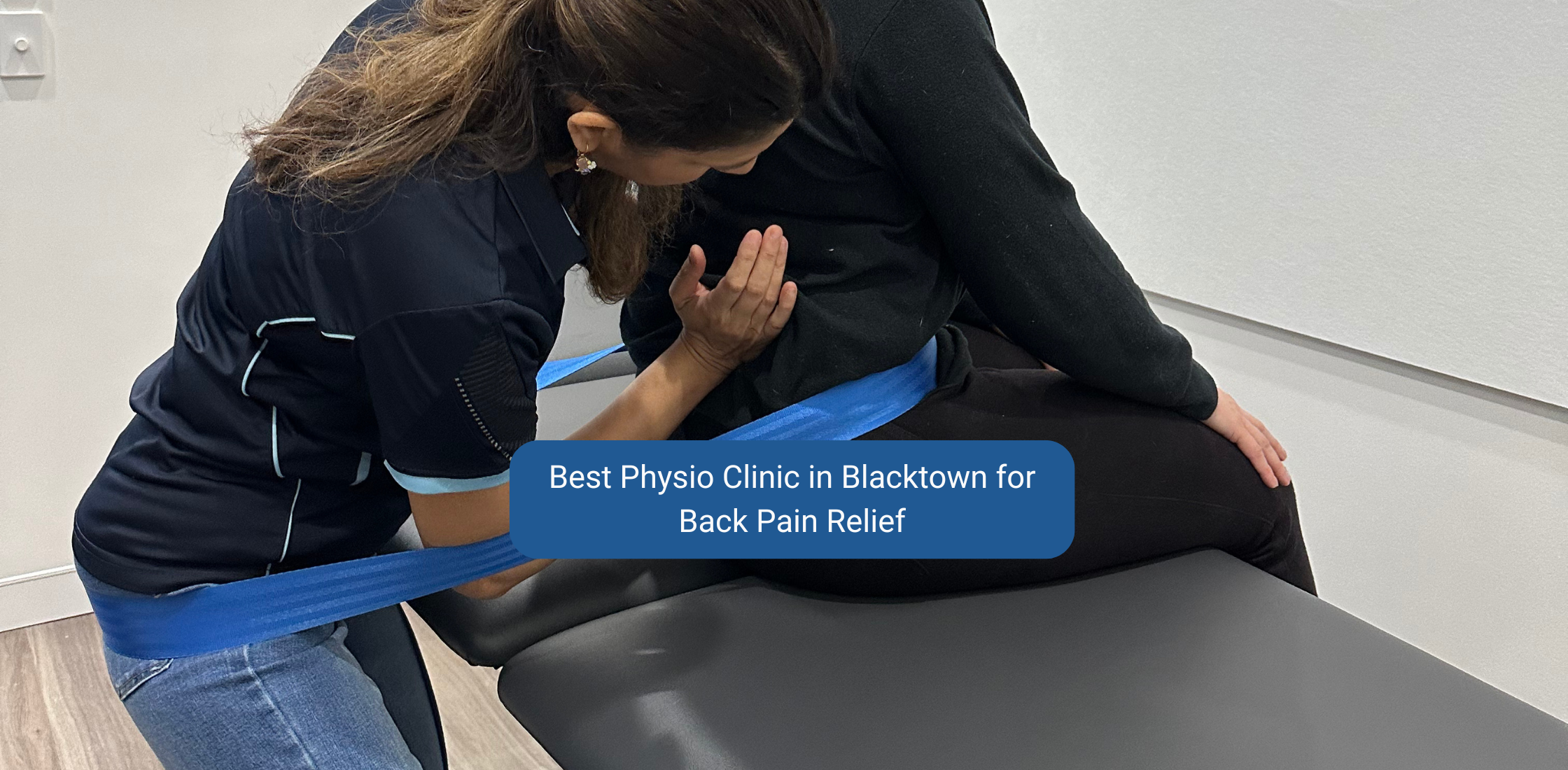 Physio treating back pain issues